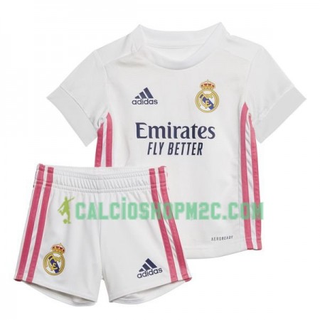 Real Madrid Bambino Maglia Prima 2020/2021 Manica Corta (+ Pantaloncini)